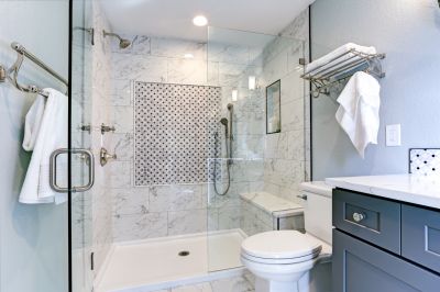 Spacious Shower Enclosure